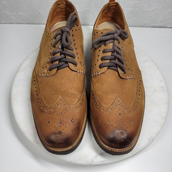 Tommy Bahama Elliott Wingtip Shoes Mens 13 Brown Leather Lace Up Dress Footwear main image 16